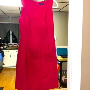 Red Tommy Hilfiger Sleeveless Dress with pockets